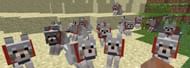 An absolutely massive wolf pack that will make quick work of a large force of mobs (Image via a deleted user on Reddit)